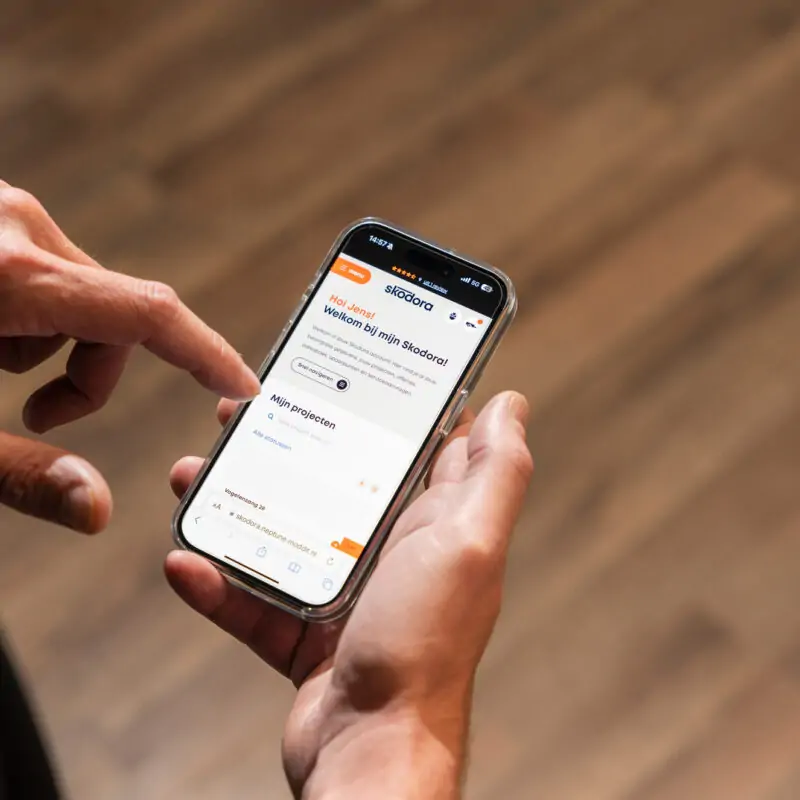 Gepersonaliseerde e-mail geopend op een smartphone