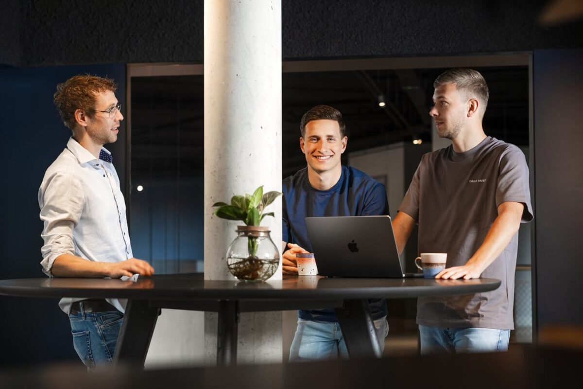 Wout, Mike en Daan van Moddit SEO team