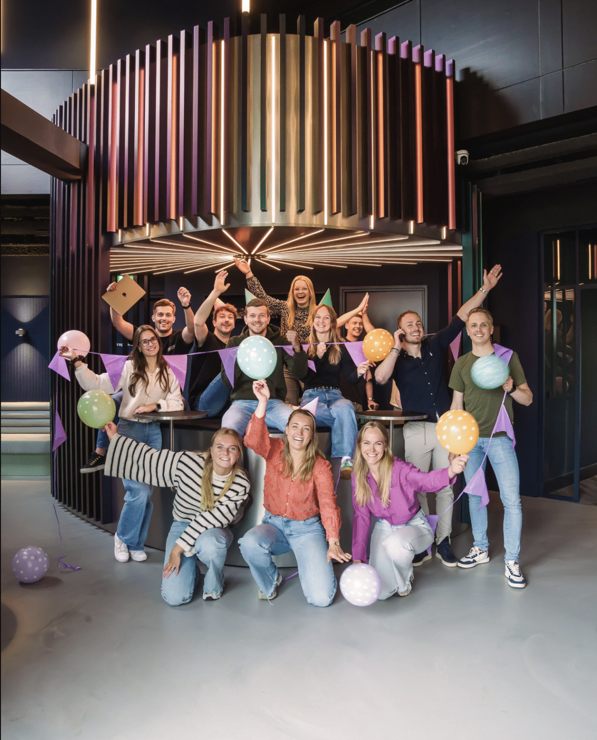 Moddit feestje op kantoor
